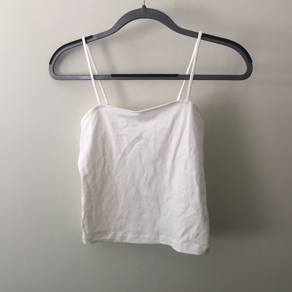 white crop top